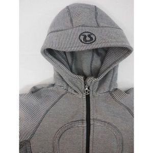 Lululemon Scuba Hoodie in Black/White stripes